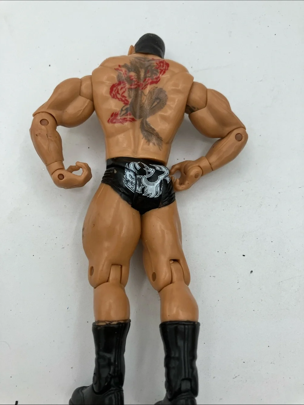 WWE Action Figure The Animal Black Trunks Black Boots Tan Skin